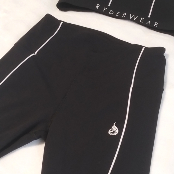 Ryderwear 2 Piece Piping 🔥 Set Sports Bra Large Leggings Medium High Waist - Picture 10 of 11